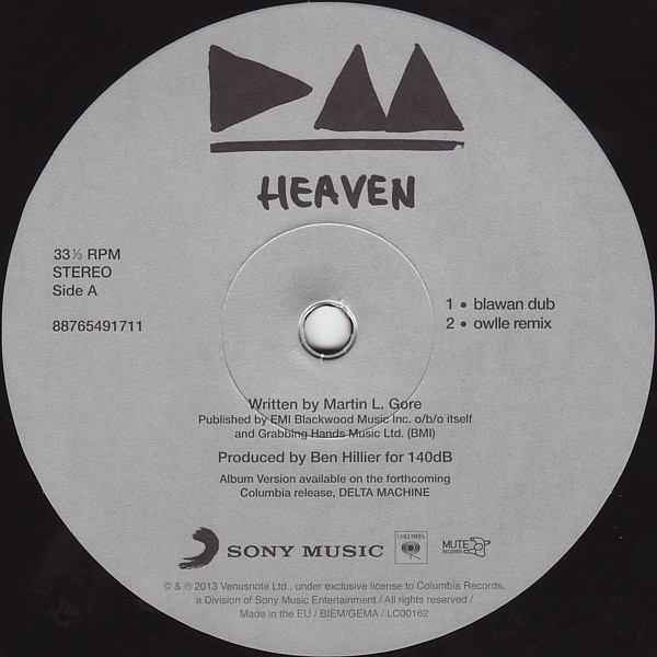 Depeche Mode - Heaven (88765 49171 1)