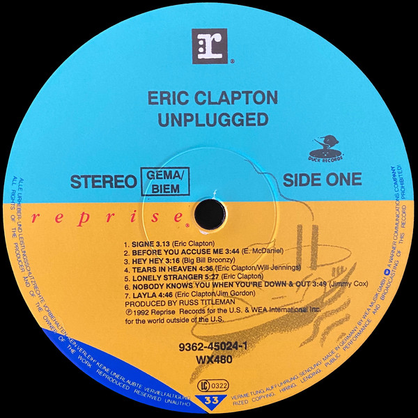 Eric Clapton - Unplugged (9362-45024-1)