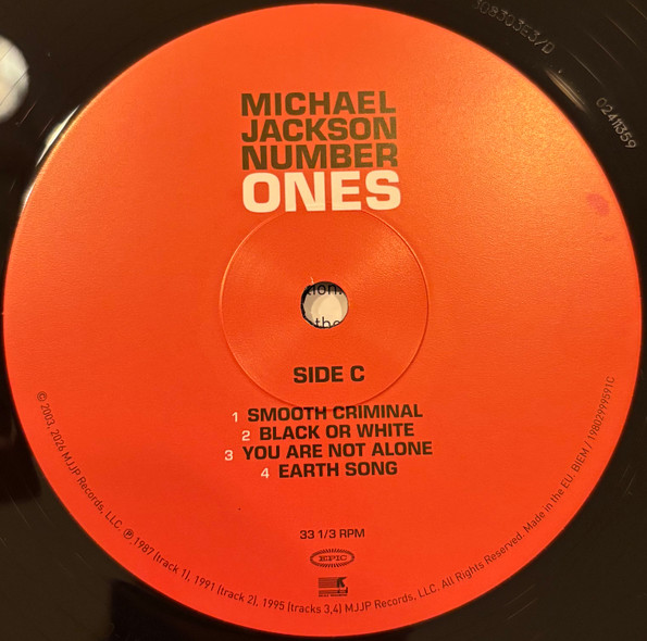 Michael Jackson - Number Ones [The Best Of ...] [Black Vinyl] (0198029995916)