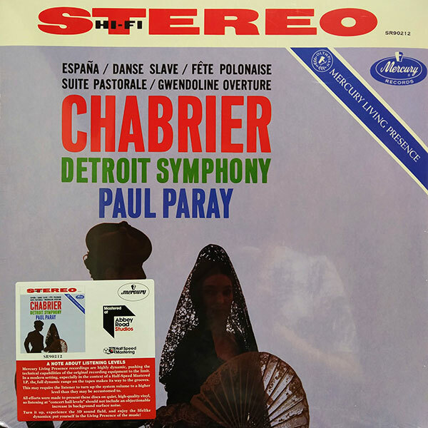 Paul Paray, Detroit Symphony Orchestra - Chabrier: Espana / Danse Slave / Fete Polonaise / Suite Pastorale / Gwendoline Overture [Half-Speed Master] (028948521944)