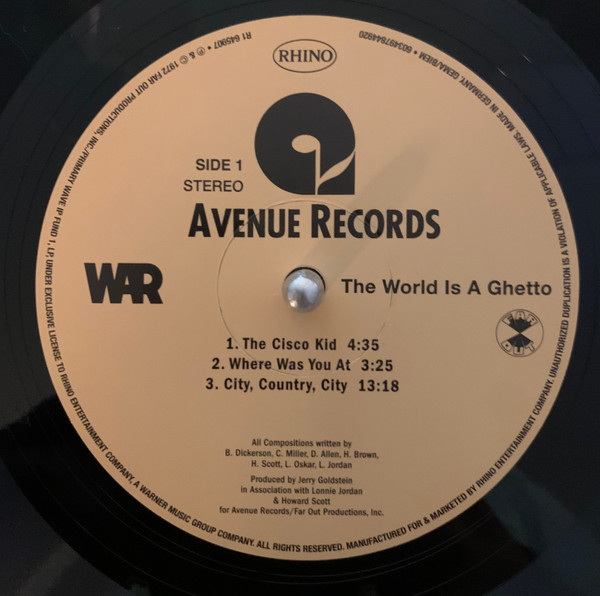 War - The World Is A Ghetto (603497844920)