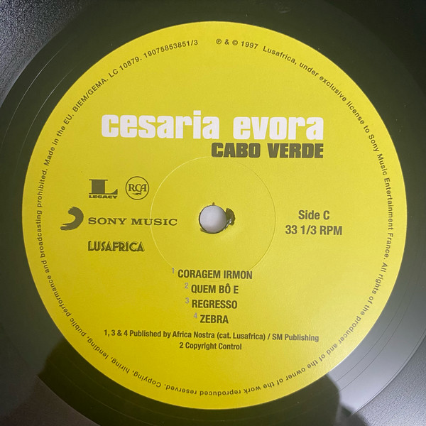 Cesaria Evora - Cabo Verde (0190758538518)