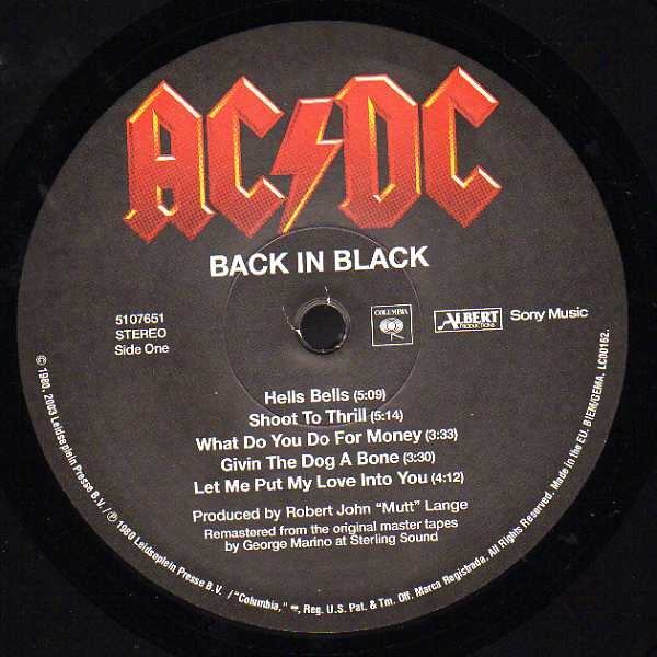 AC/DC - Back In Black (5107651)