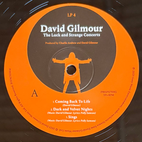 David Gilmour - The Luck And Strange Concerts (198029270112)