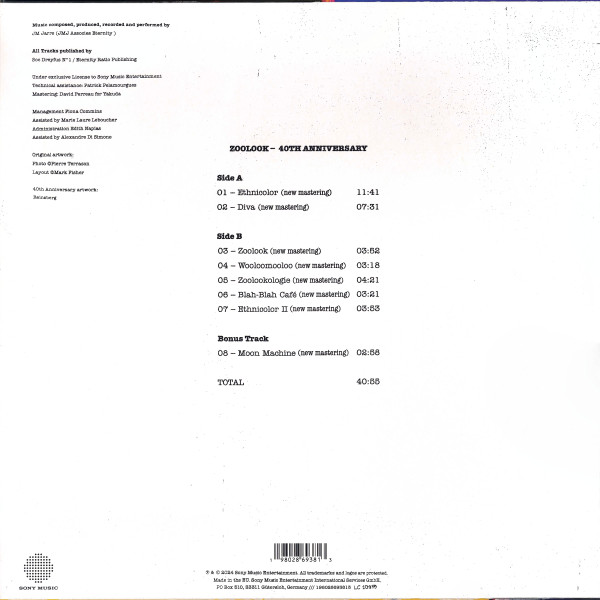 Jean-Michel Jarre - Zoolook [40th Anniversary Edition] (0198028693813)