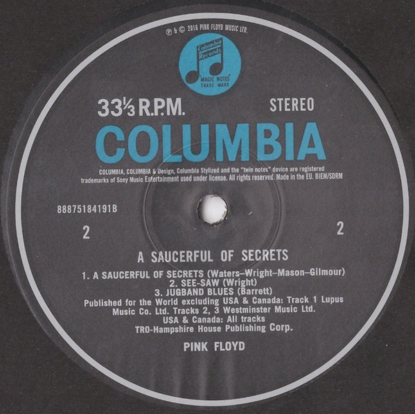 Pink Floyd - A Saucerful Of Secrets [Remastered 2025] (0888751841918)
