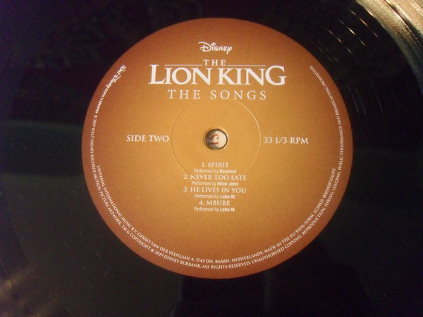 OST - The Lion King: The Songs [Original Motion Picture Soundtrack] (00050087426392)