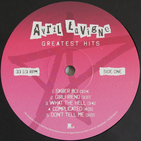 Avril Lavigne - Greatest Hits [Black Vinyl] (194399784211)