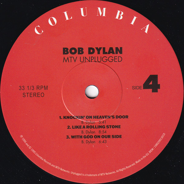 Bob Dylan - MTV Unplugged™ (0198029913019)