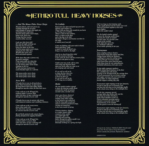 Jethro Tull - Heavy Horses [Steven Wilson Stereo Remix] [40th Anniversary Edition] (0190295757311)