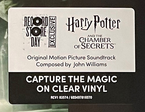 OST - John Williams - Harry Potter And The Chamber Of Secrets [Original Motion Picture Soundtrack] (0603497818570)