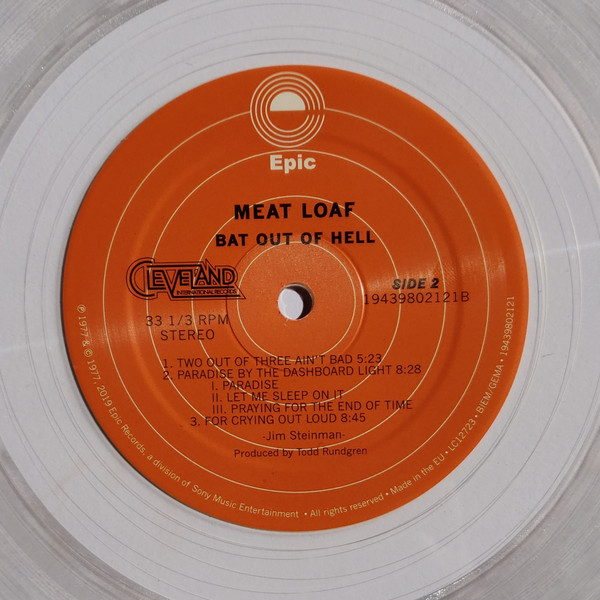 Meat Loaf - Bat Out Of Hell [Clear Vinyl] (19439802121)