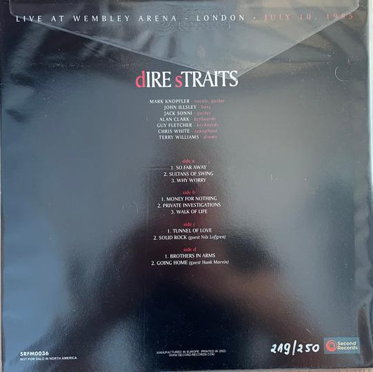 Dire Straits - Live At Wembley Arena - London - July 10, 1985 [Red/White Splatter Vinyl] (SRFM0036SP)