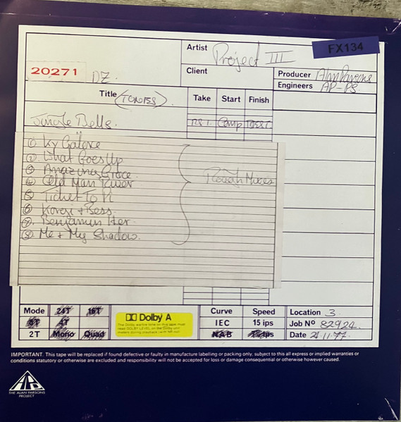 The Alan Parsons Project - Pyramid “Work In Progress” [Orange Vinyl] (COOKLP842XXX)