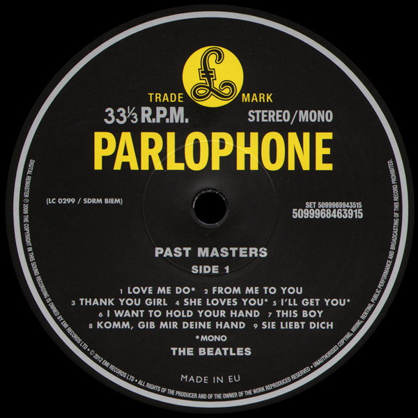 The Beatles - Past Masters (5099969943515) [EU]