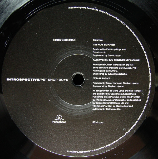 Pet Shop Boys - Introspective (0190295831950)